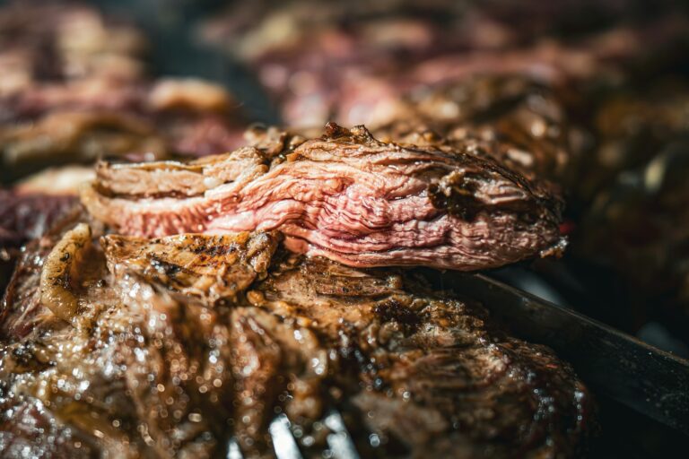 a close up of a steak on a grill Air Fryer Thin Pork Chops